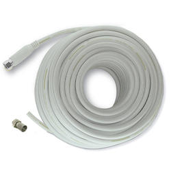 7600-080W Koaxiální satelitní kabel, 1+1 F konektor, 8m, bílý 