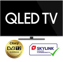 Finlux TV55FUF9060 - QLED HDR UHD T2 SAT WIFI SKYLINK LIVE BEZRÁMOVÁ- 