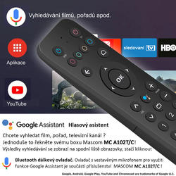 MC A102T/C, Android TV 10.0,DVB-T2, 4K HDR, Ovladač s TV Control  - 2