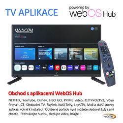 MASCOM TV MC22TFW10, WebOS, DVB-T2/S2, WIFI, 12V DC Travel TV  - 5